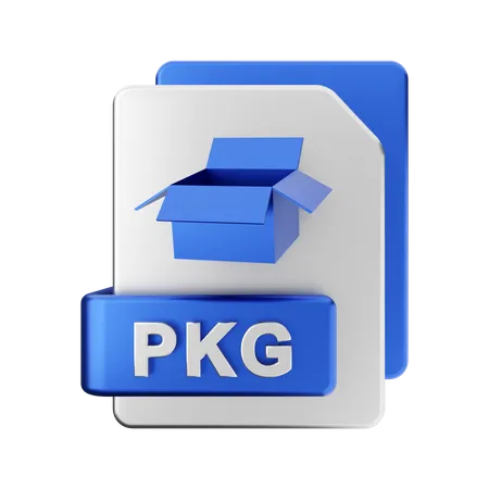 PKG File  3D Illustration