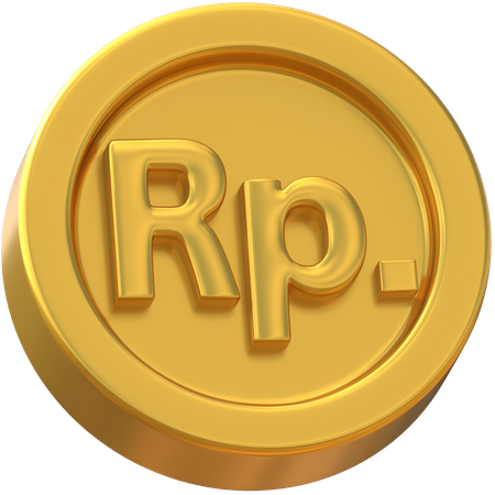 Pkr 파키스탄 루피 동전  3D Icon