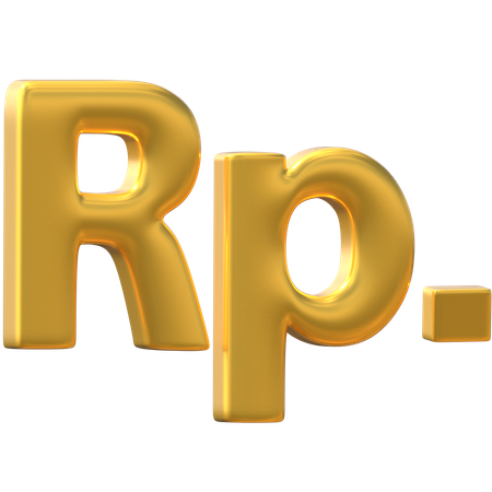 PKR roupie pakistanaise  3D Icon