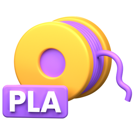 フラットフィラメント  3D Icon