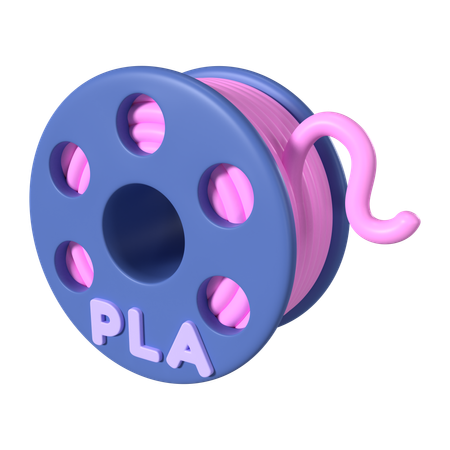Pla Filament Spool  3D Icon