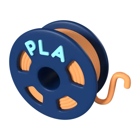 This Is PLA Filament Spool 3 D Render Illustration Icon It Comes As A High Resolution PNG File Isolated On A Transparent Background The Available 3 D Model File Formats Include BLEND OBJ FBX And GLTF 3D Icon