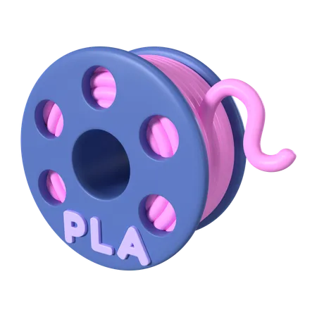 This Is PLA Filament Spool 3 D Render Illustration Icon It Comes As A High Resolution PNG File Isolated On A Transparent Background The Available 3 D Model File Formats Include BLEND OBJ FBX And GLTF 3D Icon