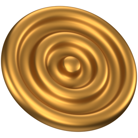 Forma abstrata de placa circular  3D Icon