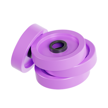 Placa de barra  3D Icon