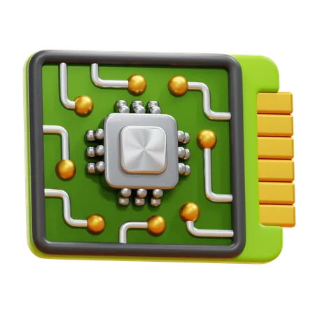 Placa de circuito  3D Icon