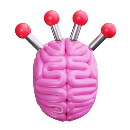 Placa de circuito cerebral  3D Icon