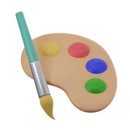 Placa de color  3D Icon
