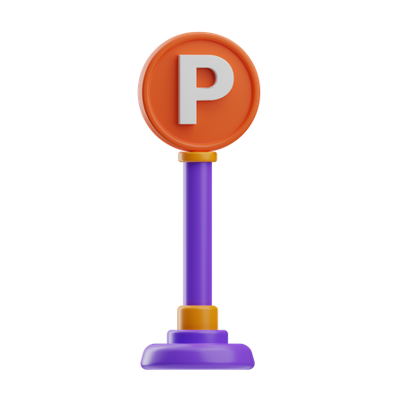 Placa de estacionamento  3D Icon