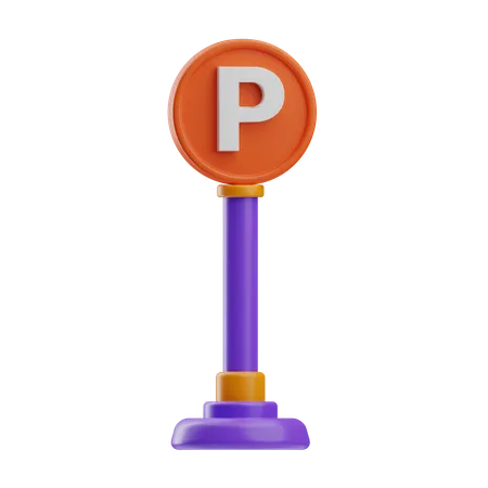 Placa de estacionamento  3D Icon