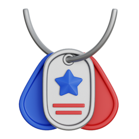 Placa de identidad  3D Icon