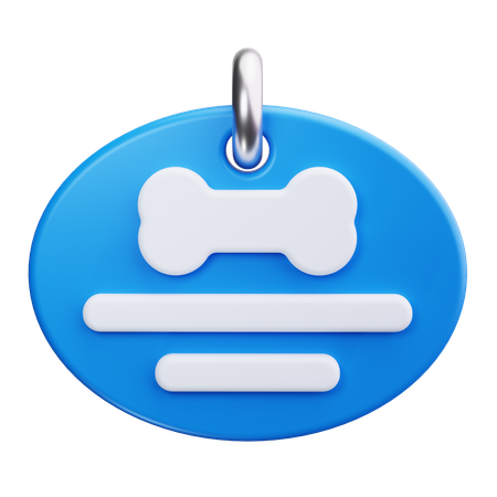 Placa de identidad  3D Icon