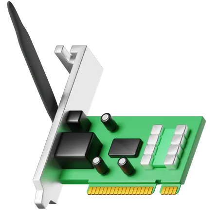 Placa de interface de rede  3D Icon