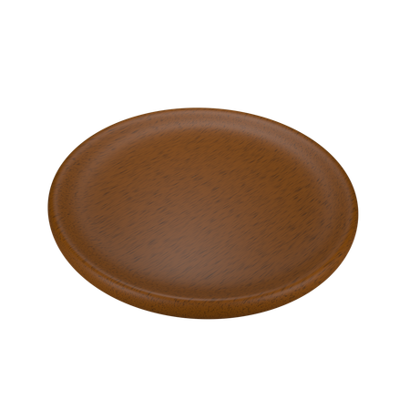 Plato de madera  3D Icon