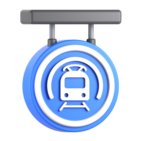 Sinal de metrô  3D Icon