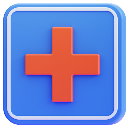 Sinal de primeiros socorros  3D Icon