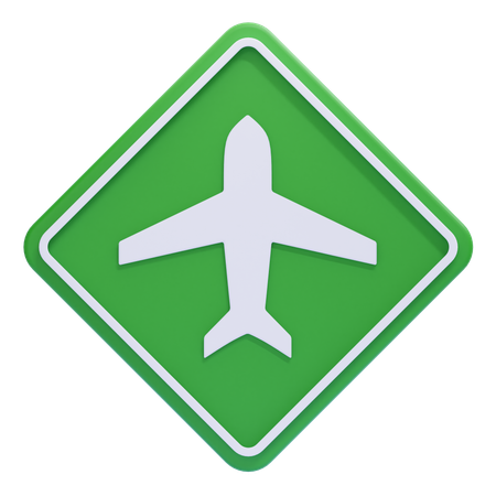 Sinal do aeroporto  3D Icon