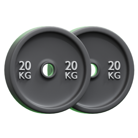 Placas de peso  3D Icon