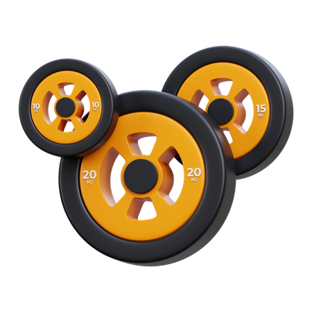 Placas de peso  3D Icon