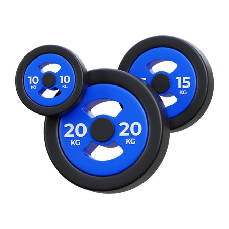 Placas de peso  3D Icon