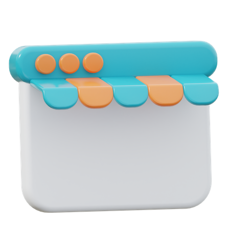 Marché  3D Icon