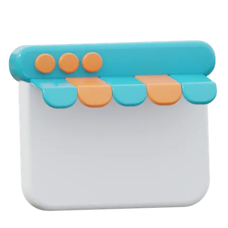 Marché  3D Icon