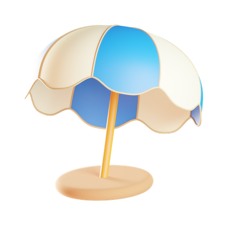 Plage  3D Icon