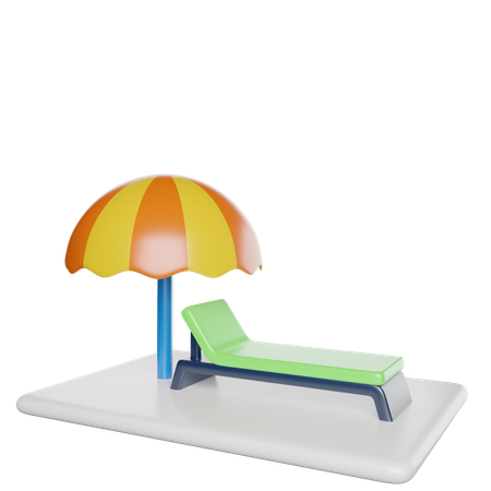 Plage  3D Icon