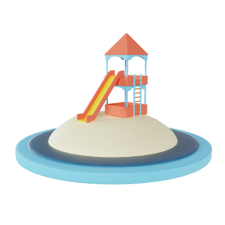 Plage  3D Icon