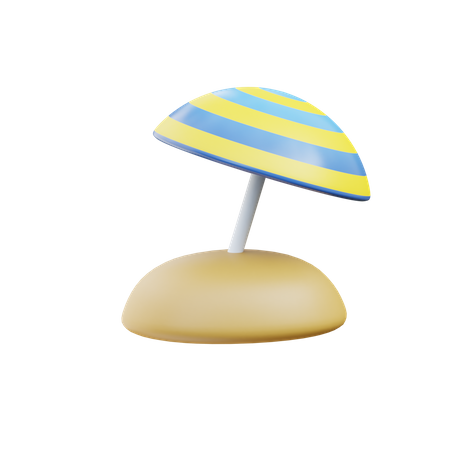 Plage  3D Icon