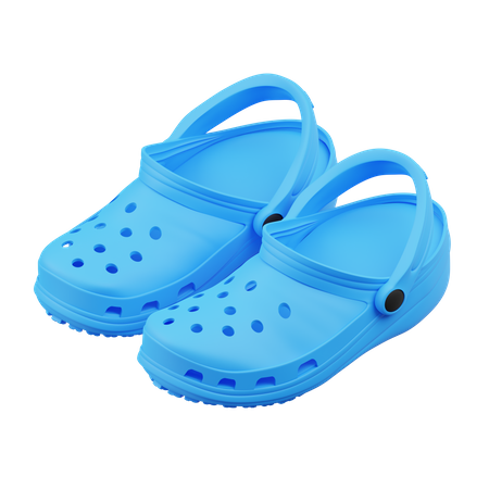 Crocs de plage  3D Illustration