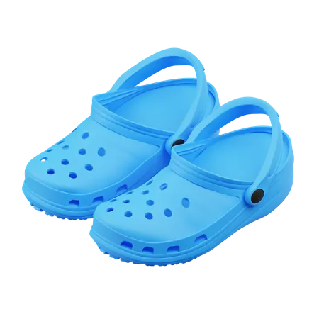 Crocs de plage  3D Illustration