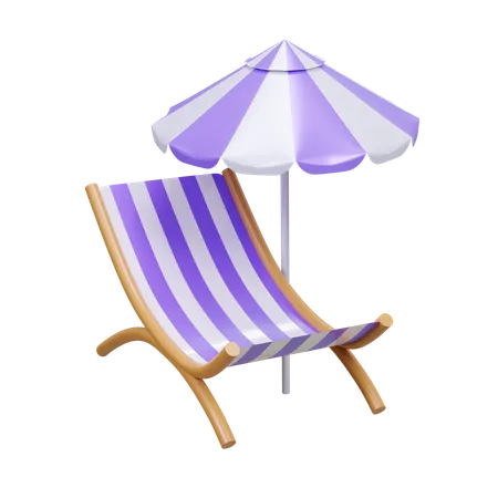 Terrasse de plage  3D Icon