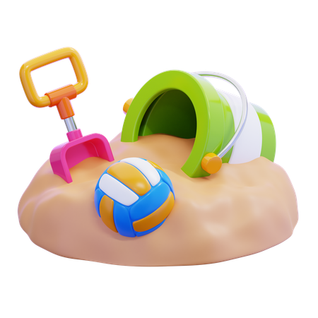 Plage de sable  3D Icon