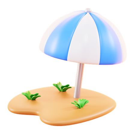 Parapluie de plage  3D Icon