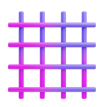Plaid Shape  3D Icon