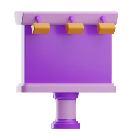 Plakatwand  3D Icon