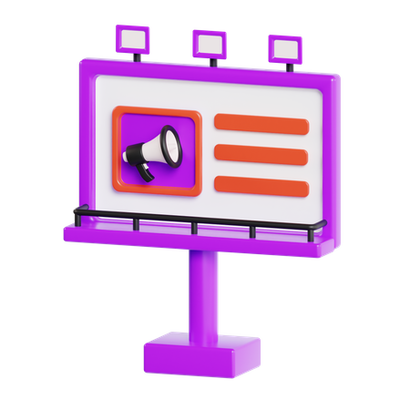 Plakatwand  3D Icon