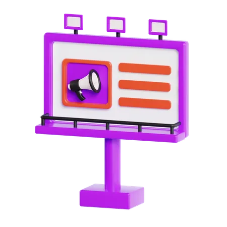 Plakatwand  3D Icon