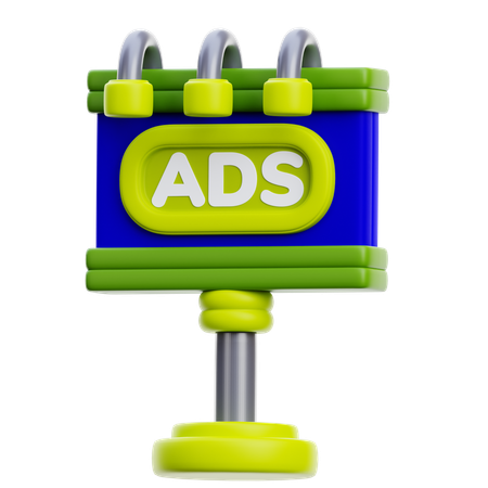 Plakatwerbung  3D Icon