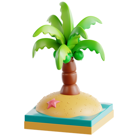 Plam Tree  3D Icon