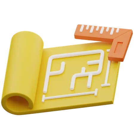 Plan  3D Icon