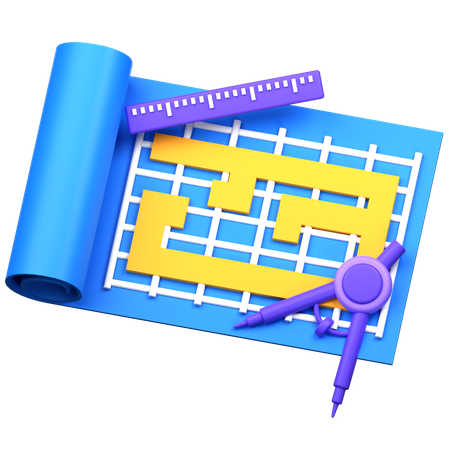 Plan  3D Icon