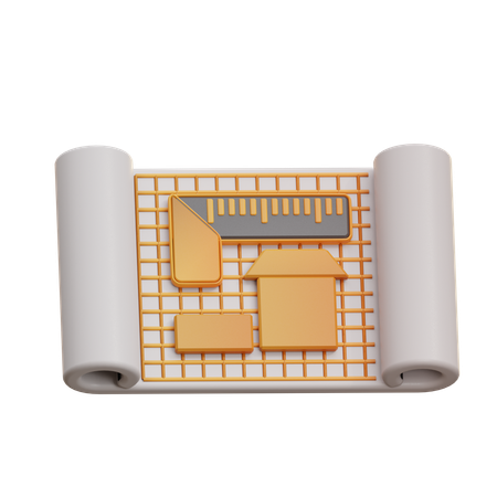 Plan  3D Icon