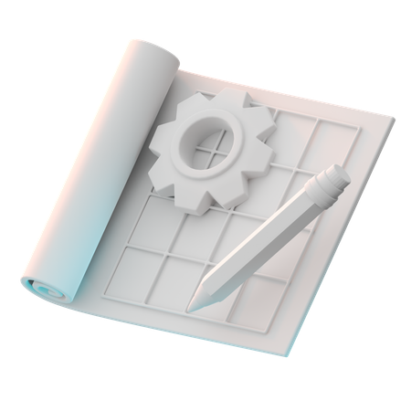 Plan  3D Icon