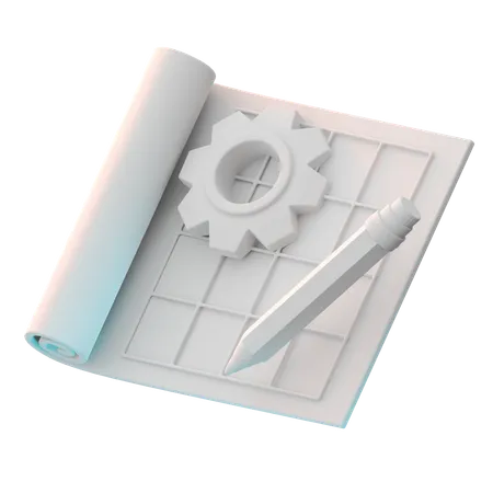 Plan  3D Icon