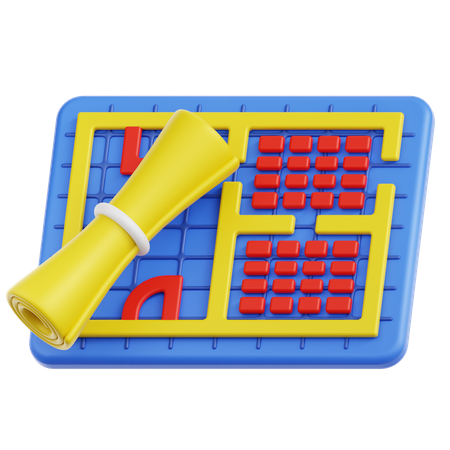 Plan  3D Icon