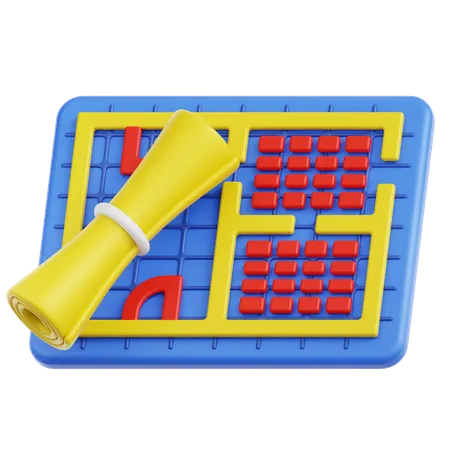Plan  3D Icon