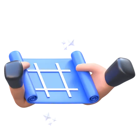 Plan  3D Icon