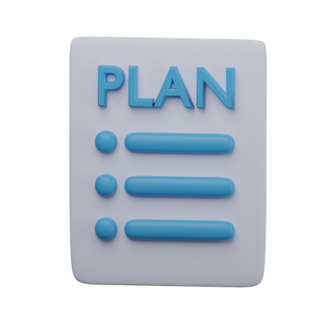 Plan 3D Icon